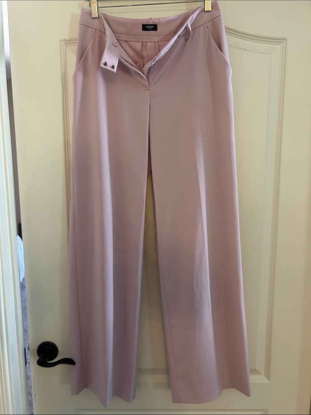 Express Wide-Leg Pants in Soft Lilac
